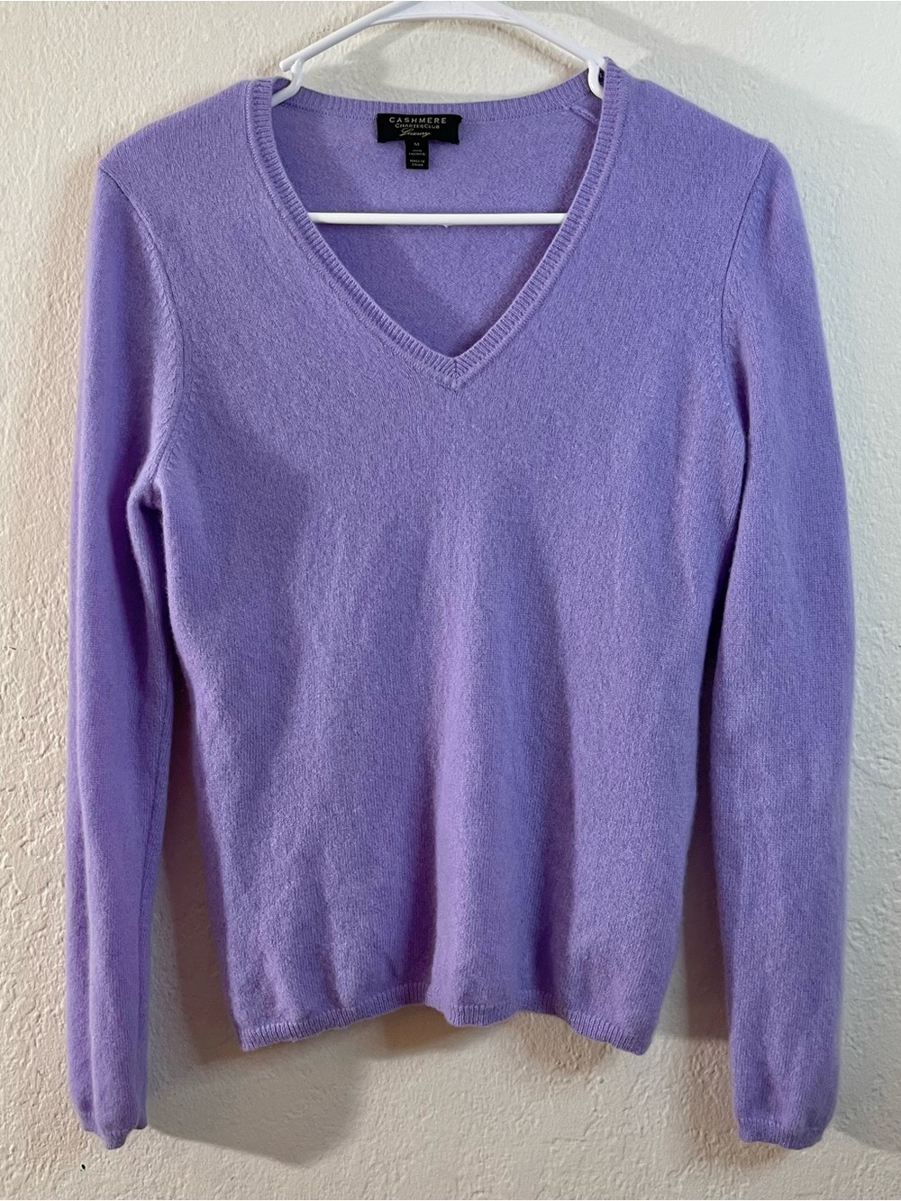 Charter Club Luxury Cashmere V-Neck Sweater Women Size Medium Academia Old Money